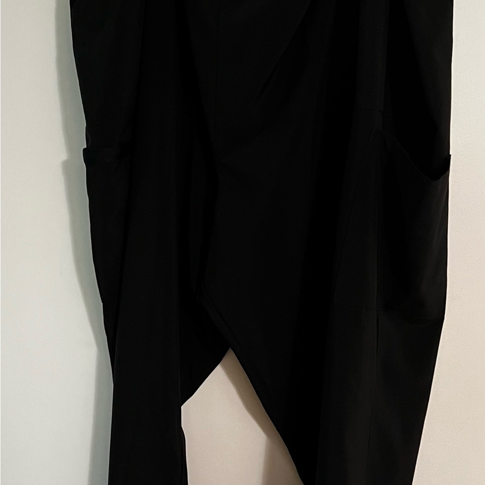 Dickies Black Scrub Pant with Asymmetrical Design unisex 5X scrub pant